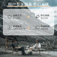 清系 户外折叠椅露营椅子户外椅子折叠便携露营椅沙滩椅克米特椅 【树脂扶手圆管款】中号卡其色	