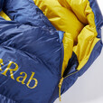 Rab睿坡Neutrino 800蓬鹅绒成人木乃伊羽绒睡袋(-7C)御寒 QSM-90 蓝色 REG-RZ