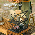 Naturehike挪客悟心桌面折叠置物架 便携户外露营野营野餐餐具折叠收纳架 不锈钢色
