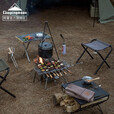 CAMPINGMOON柯曼烧烤架不锈钢焚火台户外烧烤炉折叠木炭烤肉架科曼MT-3 【MS-105-BK】