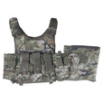 齐莛户外迷彩快拆战术背心训练耐磨负重携行装具防弹马甲 水墨夏背心