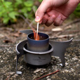 必唯（BOUNDLESS VOYAGE） 纯钛酒精炉户外液体燃料固态野营炉具轻量便携小火锅钛炉露营