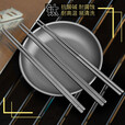 钛途（TITO TITANIUM）钛合金筷子实心筷子户外餐具露营便携 5.5*225钛方实心筷子（盒装）