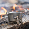 Ti artisan钛工匠户外纯钛酒精炉多功能柴火炉子野营野炊便携易收纳简易炉具 WST065-2酒精炉（含灭火盖）