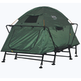 加强双人可调离地帐篷床钓鱼冬钓保暖四季速开车顶防风防暴雨双层 1.2M8脚可调型