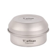 Ti artisan 钛工匠户外纯钛酒精炉煮茶气化炉便携野营液体炉具便携野炊炉 纯钛十字支架