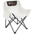 清系 折叠椅户外露营便携靠背钓鱼椅懒人椅家庭休闲月亮椅旅游旅行椅 升级款儿童白月亮椅【加粗管材】