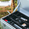 酷麦装备（PROVO）铝镁合金银色折叠桌箱车载拉杆户外露营收纳箱 MS-03魔术贴内衬收纳包(1个)