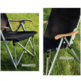 Guide Series户外超轻折叠躺椅露营沙滩椅钓鱼椅午休椅铝合金档位调椅 铝合金靠背椅 四挡调节 黑色