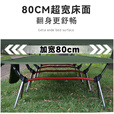 超级流浪者户外行军床80cm超宽折叠床铝合金轻量露营床办公室午睡医院陪护床 战术行军床【卡其色】