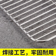 宜时代不锈钢烧烤网加粗长方形烤肉网烤串烘焙网晾网沥水架隔油网凉网 54.5*32.6cm带脚烧烤网-不锈钢