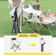 清系 折叠椅户外露营便携靠背钓鱼椅懒人椅家庭休闲月亮椅旅游旅行椅 升级款儿童白月亮椅【加粗管材】