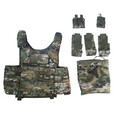 齐莛户外迷彩快拆战术背心训练耐磨负重携行装具防弹马甲 水墨夏背心