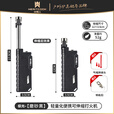 meritcook加长伸缩点火神器户外露营防风打火机野外烧烤点碳木炭引燃点火枪 极光-磨砂黑【赠钥匙扣+转接头】