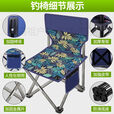 柏潮钓椅折叠椅折叠小凳钓鱼椅户外折叠凳子写生便捷椅子靠背板凳马扎 加粗 白色【中号】送收纳袋