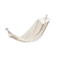 牧高笛（MOBIGARDEN）吊床 户外露营单人沙滩休闲加厚帆布吊床梦摇 NX22671030 象牙白