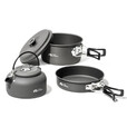 牧高笛（MOBIGARDEN）极宴套锅 户外露营便携炊具2-3人铝合金煎盘水壶煮面锅极宴 2-3人套锅