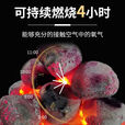 糜岚无烟煤球烧烤炭兰炭焦碳无烟煤易燃耐烧非有烟果木活性家用10斤 10斤一箱体验装