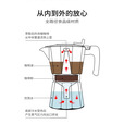 山扉山扉摩卡壶意式咖啡壶便携烧水壶户外野餐露营用品装备 2杯份 白色双阀【90ml】