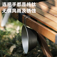 Ti artisan钛工匠纯钛雪拉碗户外便携式餐具露营炊具装备折叠雪拉杯野餐钛碗 300ml固定把手雪拉碗