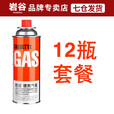 岩谷（Iwatani）户外 便携卡式炉气罐燃气瓶 喷枪气瓦斯罐装气体 原装250g*12