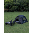 black dog黑狗帐篷户外自动便携速开房式黑胶防晒野营防雨露营装备 两门四窗
