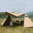 三峰出 三峰天幕帐篷蓝山plus M款 一室一厅大A塔 户外露营野营防雨家庭 蓝山plusM-小内账