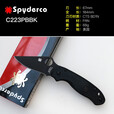 SPYDERCO美国蜘蛛 C223 Para 3 G10柄户外野营粉末钢小刀 C223PBBK