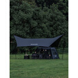 black dog黑狗帐篷户外自动便携速开房式黑胶防晒野营防雨露营装备 两门四窗