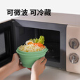 M Square折叠硅胶杯便携泡面碗露营野餐 复古绿三件套【中杯+中碗+大碗】