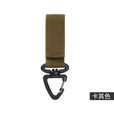 HengTravler户外快挂钥匙扣战术背包携行锁钩360度旋转单点三角扣登山扣D型挂环战术钥匙扣 【5件装】黑色