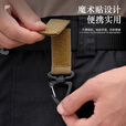 HengTravler户外快挂钥匙扣战术背包携行锁钩360度旋转单点三角扣登山扣D型挂环战术钥匙扣 【5件装】黑色