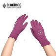 黑冰（BLACKICE）冬季户外露营加绒可触屏弹力保暖手套男女款Z2303 紫色 S