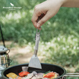 必唯纯钛户外折叠迷你锅铲轻量便携露营炒菜铲子野餐饭勺野营餐具 Ti1076T 配收纳盒