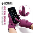 黑冰（BLACKICE）冬季户外露营加绒可触屏弹力保暖手套男女款Z2303 紫色 S