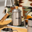 牧高笛（MOBIGARDEN）铄岩咖啡壶 户外露营围炉煮茶复古304不锈钢手冲咖啡壶 矿石银（切勿大火久烧）