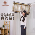CAMELCROWN户外折叠桌便携式露营桌椅套装碳钢野餐桌子蛋卷桌夜市摆摊 长桌 赠收纳袋 鹅黄色174BL03656D