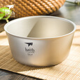 铠斯（KEITH）双层钛碗 可定制饭碗 防烫隔热户外居家餐具便携碗 纯钛碗 550ml双层钛碗Ti5322