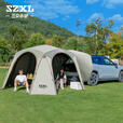 三只小驴三只小驴速开自动穹顶天幕帐篷户外免搭建遮阳棚防晒防雨露营装备 卧室帐（钛黑胶）