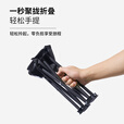 牧高笛（MOBIGARDEN）户外露营家用折叠钓鱼椅子排队小马扎折叠凳 NX24665033 曜石黑