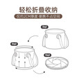 Tuban折叠水桶便携式户外车载洗菜盆洗衣泡脚袋钓鱼打水桶露营装备用品 卡其色10L 【加固提手 稳固不塌】