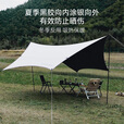 BLACKDEER黑鹿云荫黑胶涂银天幕防雨防晒户外露营便携六角天幕遮阳棚 云荫 黑胶涂银天幕
