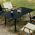 Guide Series户外折叠桌腿部可升降桌铝合金野外野餐露营桌椅 GS-084-黑化折叠桌