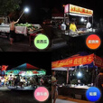 潮思汇超亮LED充电灯泡太阳能照明应急家用多功能户外夜市摆地摊大容量B 主图款 3000W太阳能电显300平70小时