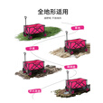 原始人芭比露营推车户外营地拖车旅行可折叠手推野餐野营小手拉车 粉色 175L 有刹车 桌板套餐