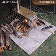 三峰出户外防火布野炊烧烤焚火台耐高温玻璃纤维阻燃 玻璃纤维小号