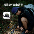 Naturehike挪客高防水户外头灯 照明露营强光超亮钓鱼夜跑徒步登山夜钓越野 8级防水8档调光/升级黑/不含电池
