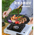 原始人（The Primitive）户外烤盘烧烤煎盘韩式烤肉盘锅露营卡式炉铁板烧不粘野餐野炊家用 33cm黑色烤盘（配防烫手柄）