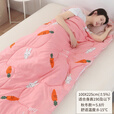 皓润琪 大童睡袋室内大人办公室午休神器秋冬季单人加厚便携式防踢被 厚100*225粉萝卜