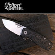 LIONSTEEL意大利lionsteel钢狮 NANO碳纤维钛柄CPM MagnaCut钢户外刀 NA01 CF 碳纤维/钛